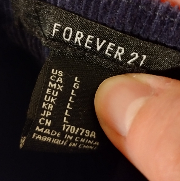 Forever 21 Faux Cuorderoy Skirt Size L - Picture 5 of 6